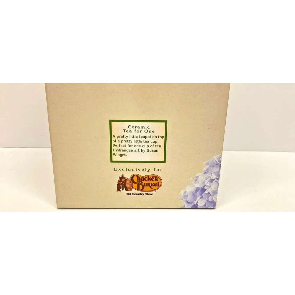 Cracker Barrel Hydrangea Ceramic Stackable 